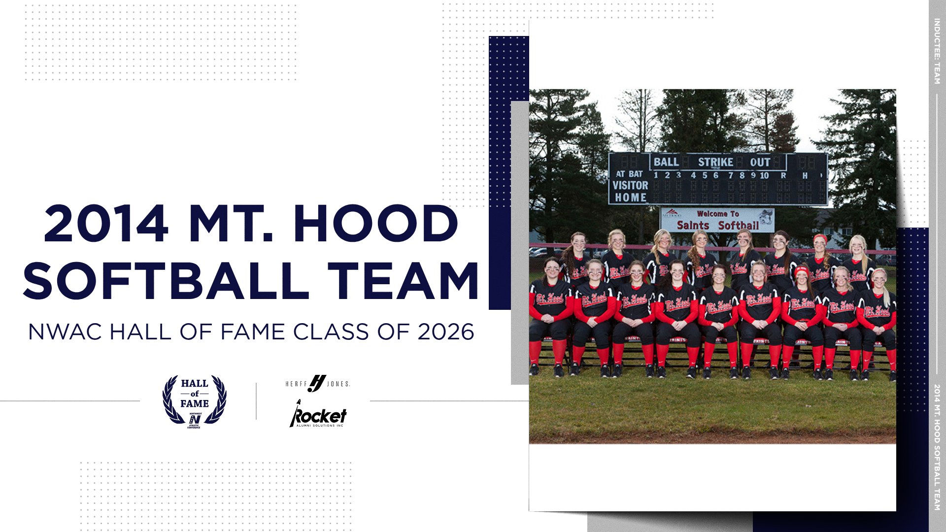 2026 NWAC Hall of Fame Inductee: 2014 Mt. Hood Community College Softball Team