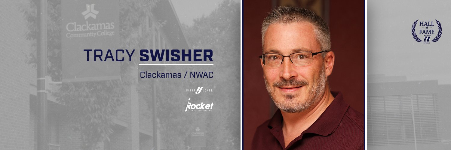 Tracy Swisher, Clackamas / NWAC, Jim Jackson Outstanding Service Award winner