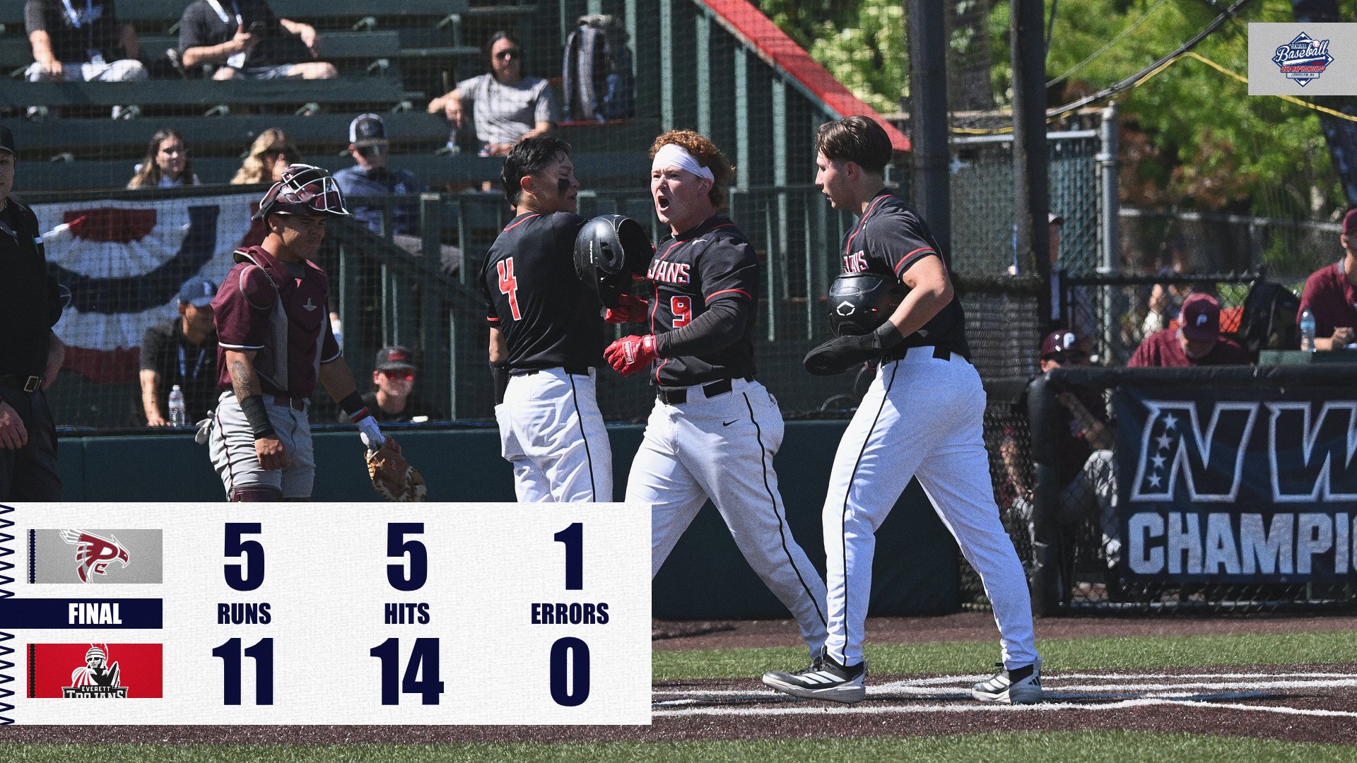 Everett Bashes Way Past Pierce 11-5 to Open 2026 NWAC Baseball Championship