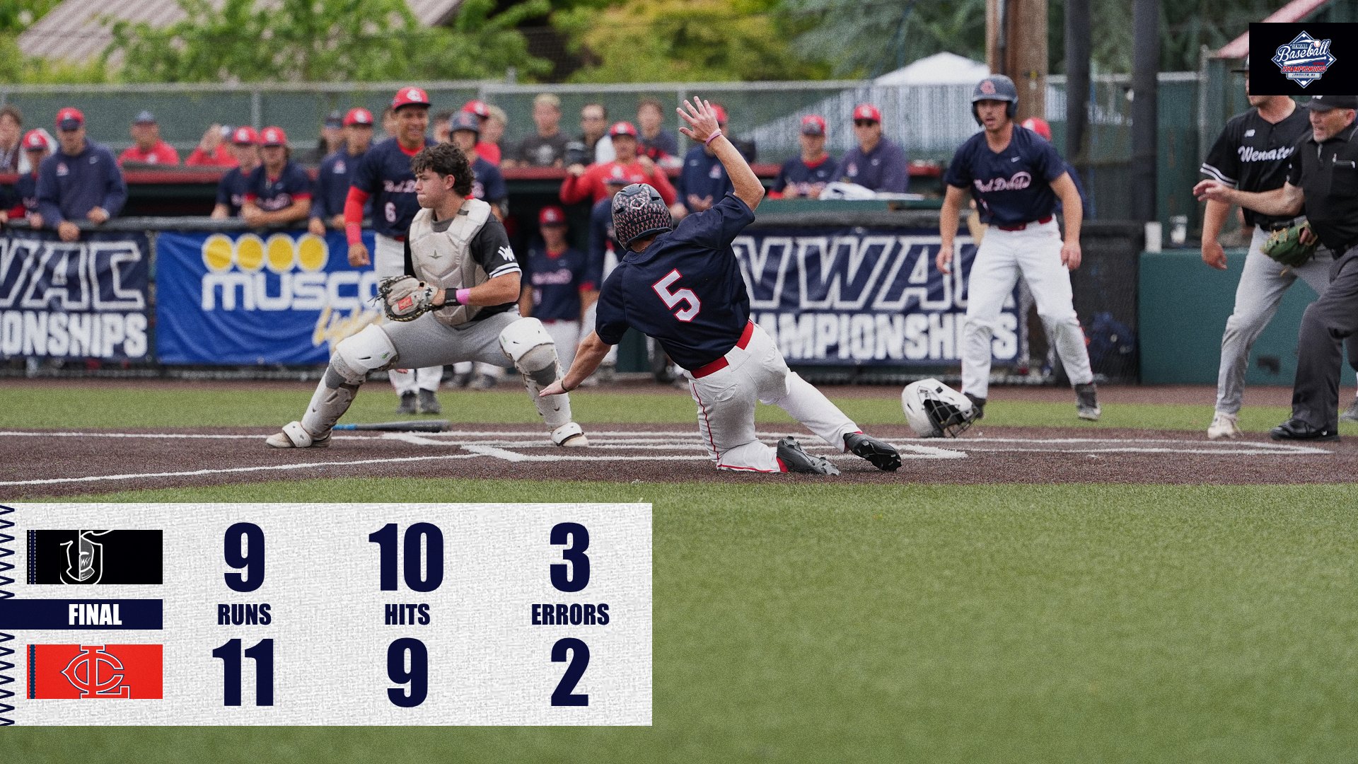 Red Devils Survive WVC's 9th Inning Rally to Win 11-9, Advancing to Sunday