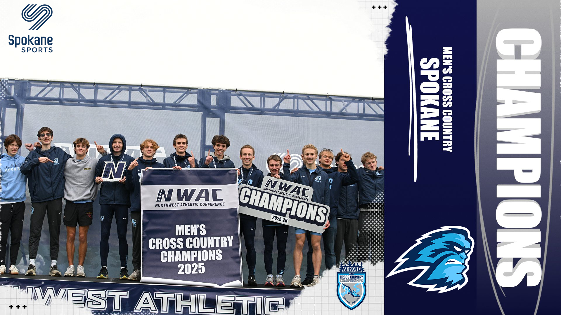 Spokane Claims 25th NWAC Men's Cross Country Title Behind Wright, Dominant Team Performance